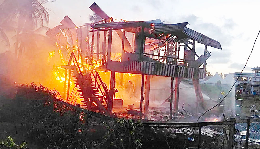 Fire guts vacant Rose Hall house