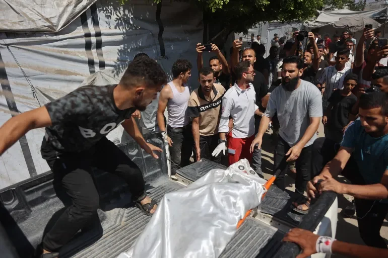 Hamas condemns ‘new war crime’ as Israel kills 10 in crowded Gaza hubs