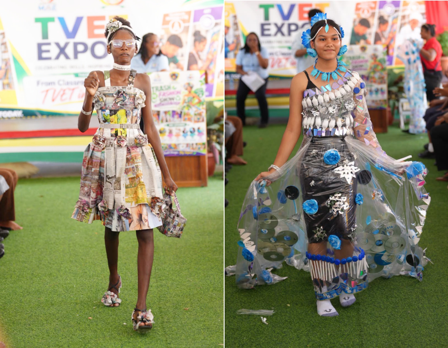Students turn waste into runway-worthy fashion at TVET Expo 2026