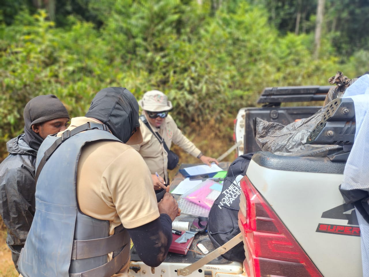 Five foreigners busted at Potaro for illegal mining