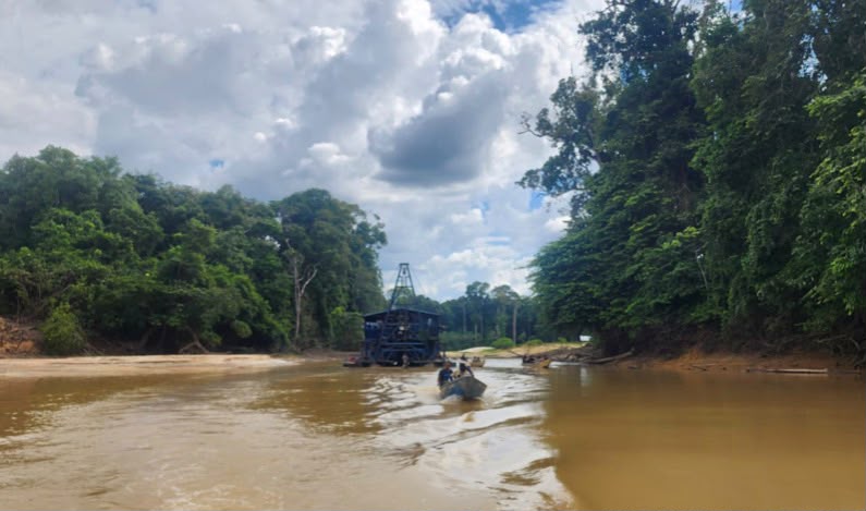 Gold, two dredges seized in Puruni illegal mining crackdown