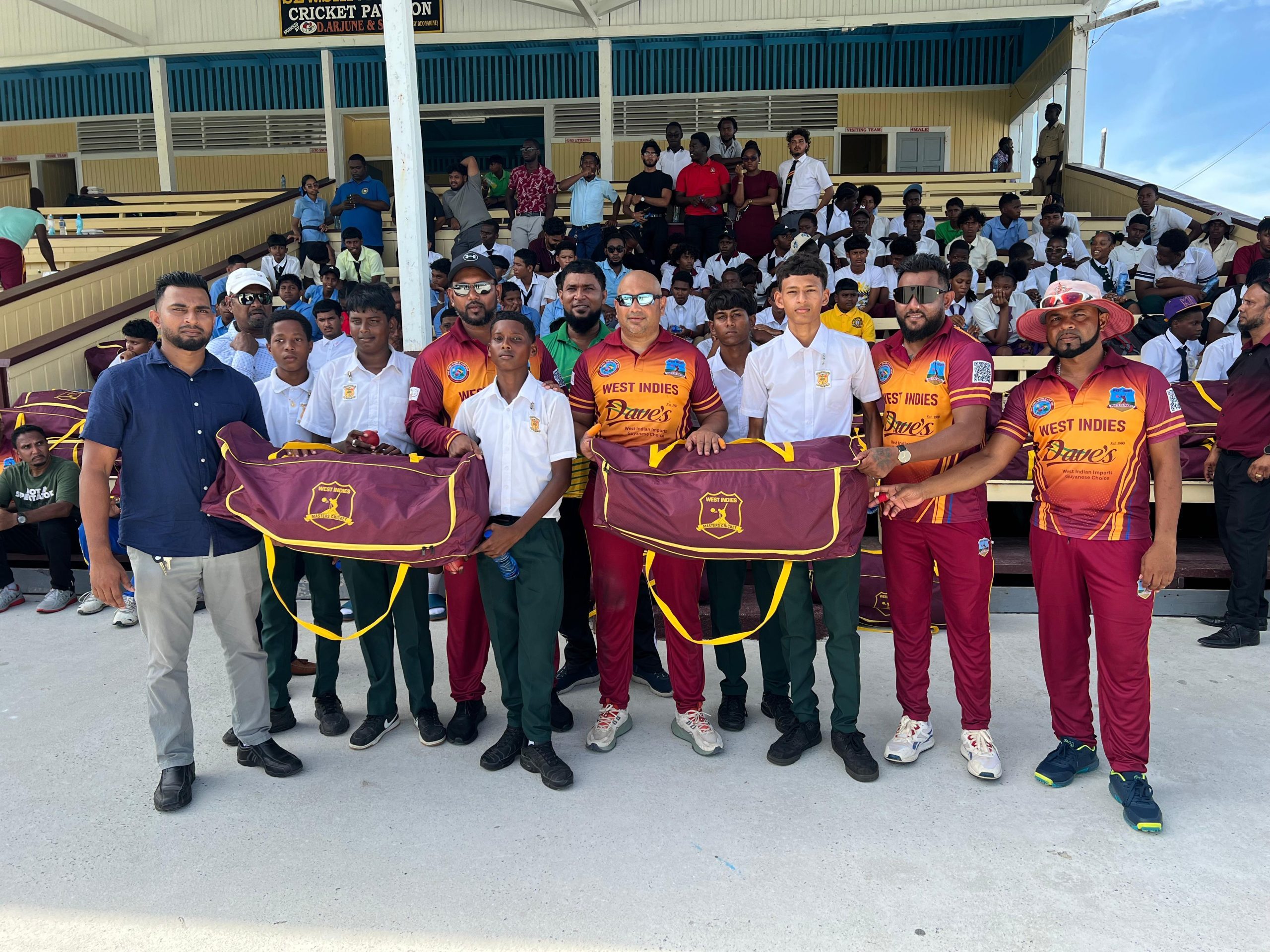 CWIMA distributes 80 cricket bags to 20 East Berbice schools