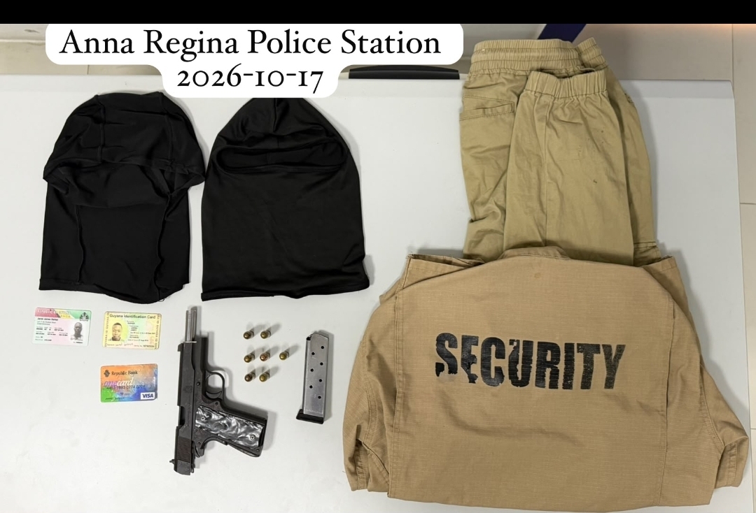 Contractor robbed at gunpoint at Cottonfield; two arrested, .45 pistol seized