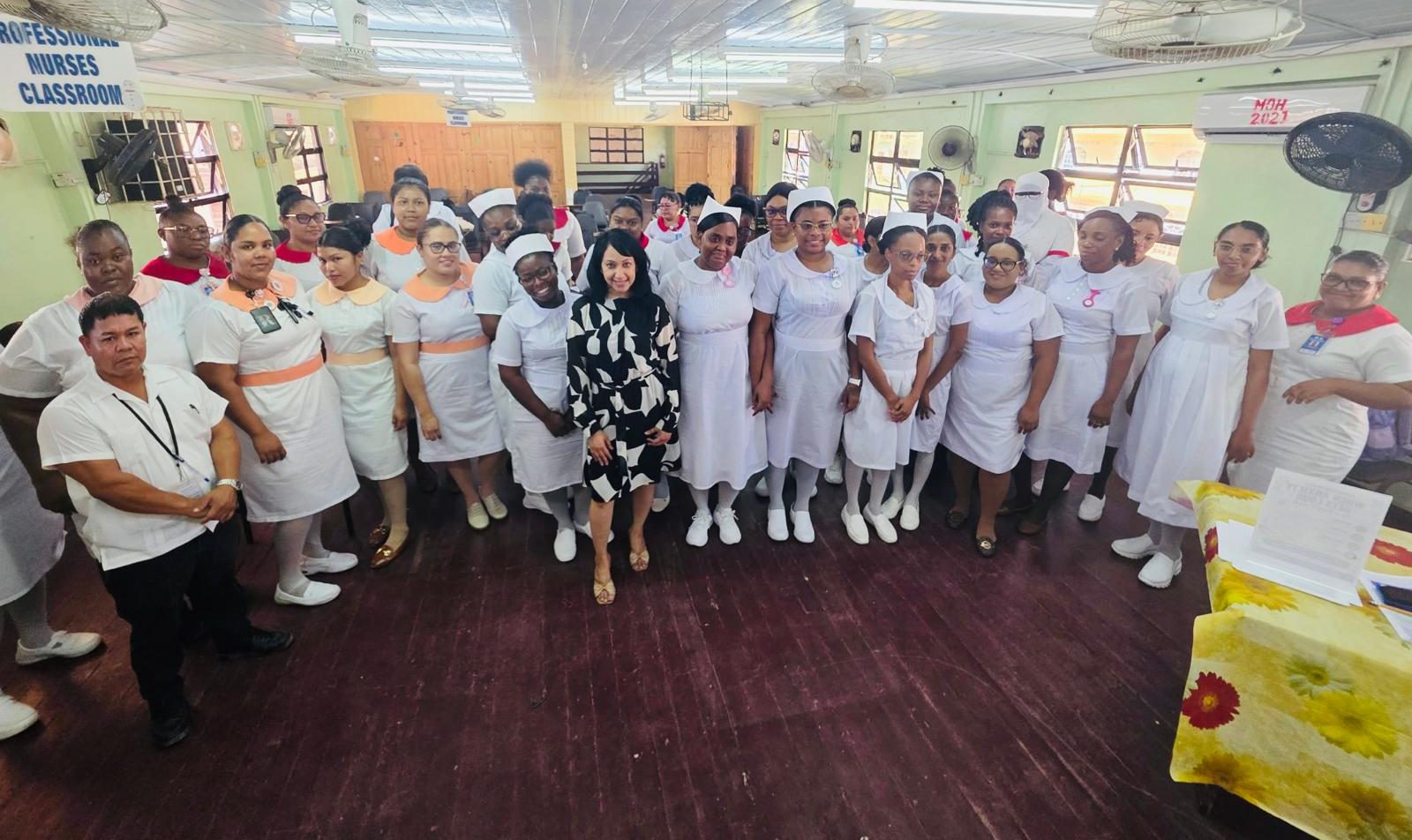 A visit rooted in care… New York-based Dr. Amalia Misir extends support for Guyana’s children, caregivers and future nurses