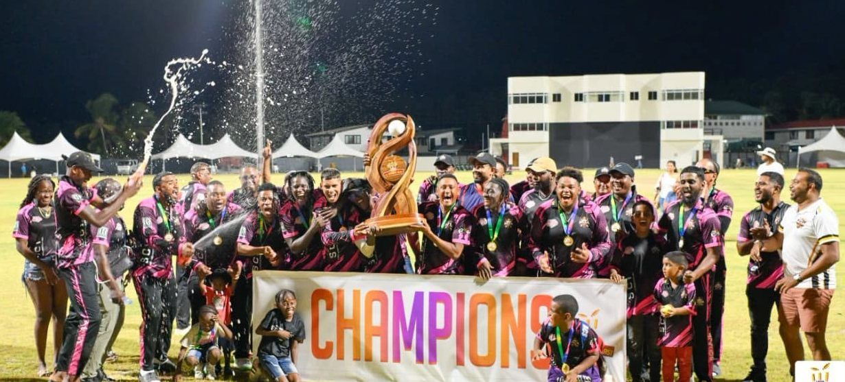 SVC/AJM crowned new One Guyana T10 Tapeball champions