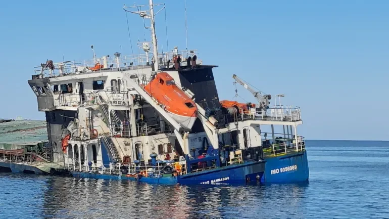Ukraine says Russian drone attack sinks ship in Romanian waters
