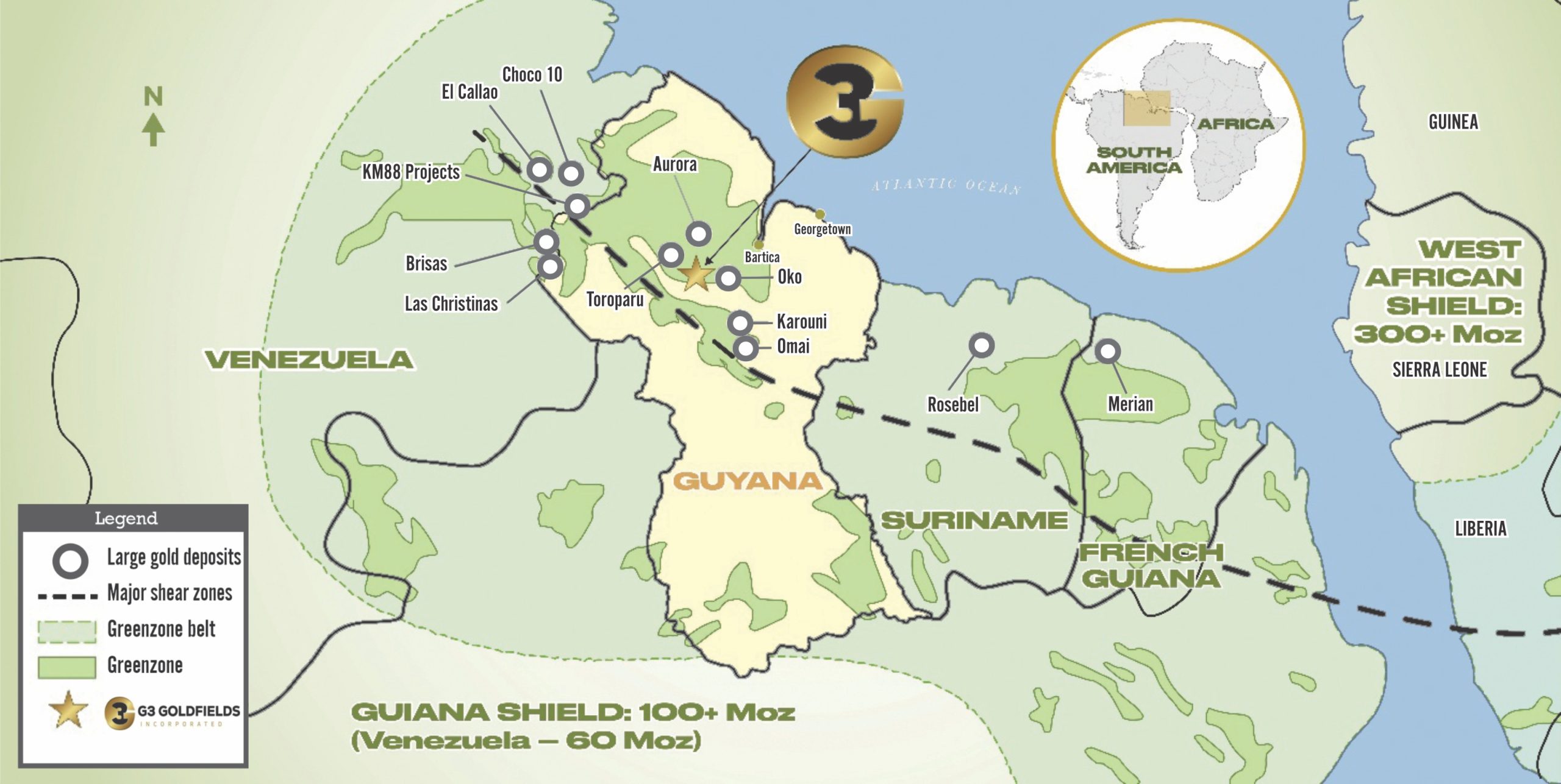 G3 Goldfields files report for 32,000 acres Puruni gold properties  