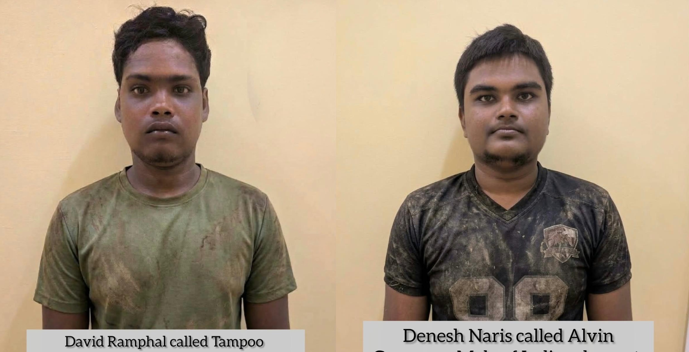 Two remanded to prison for firearm, narcotics possession
