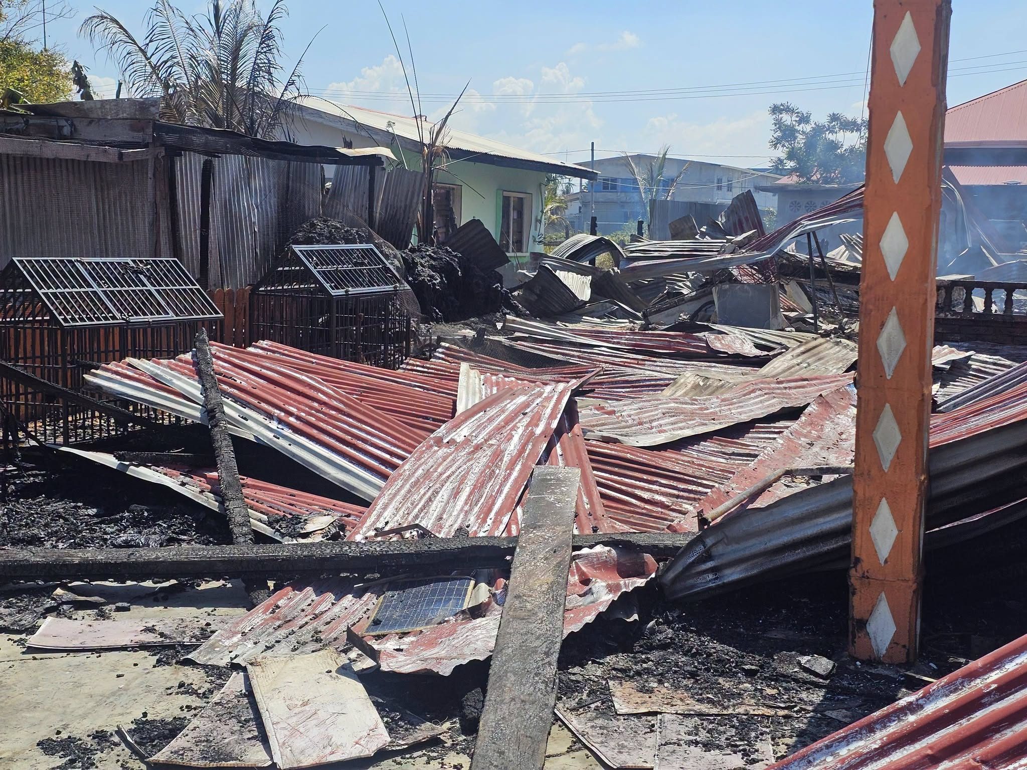 Discarded cigarette sparks $40M blaze in Corentyne