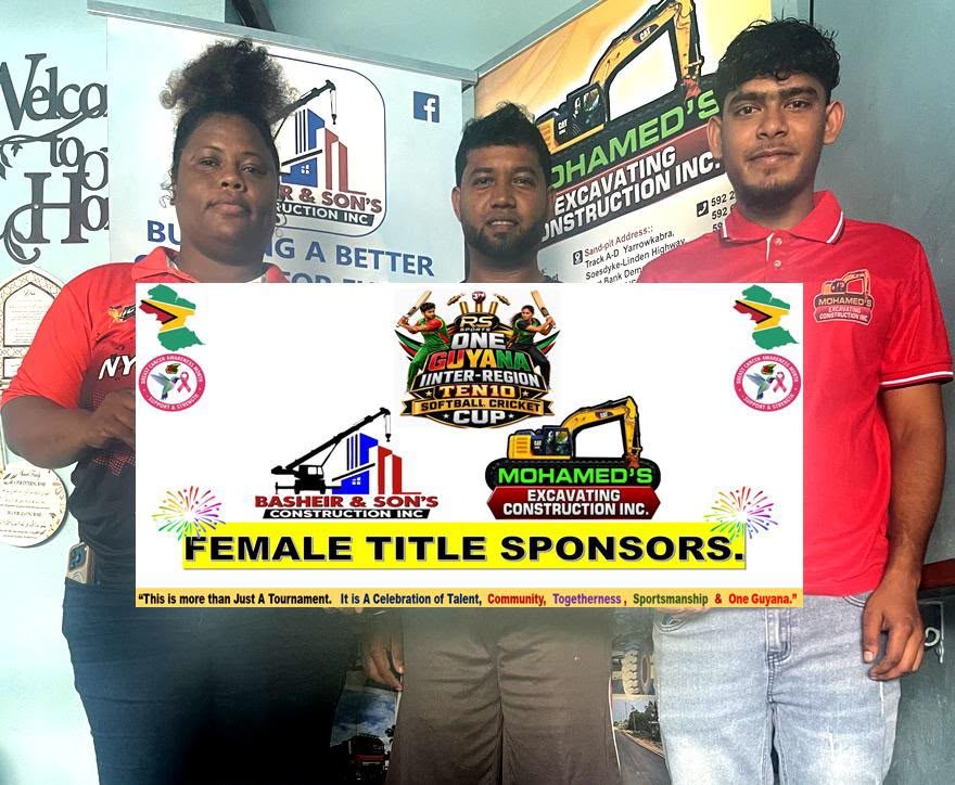 One Guyana Inter-Region Softball Cup… Basheir and Son’s Const. Inc. and Mohamed’s Excavating Const Inc. power Female Category